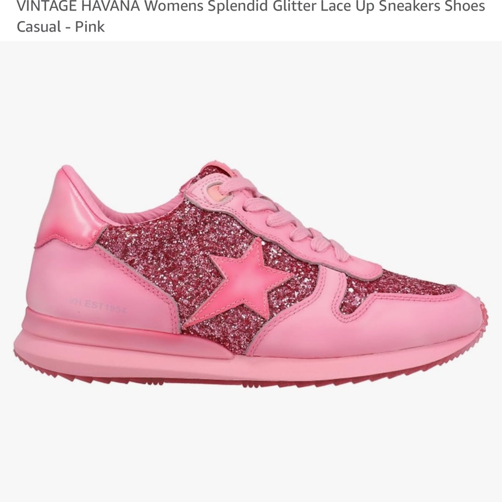 Vintage Havana Pink Sparkle Sneakers